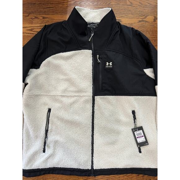 Under Armour Men Mission Boucle Swacket White/Blk 1366091-110 Size 2XL NWT $140 - Picture 12 of 12
